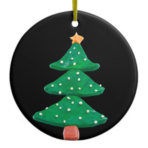 עץ חג המולד עשוי פלסטלינה - זה קל!